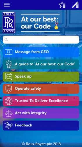 Our Code App Homepage